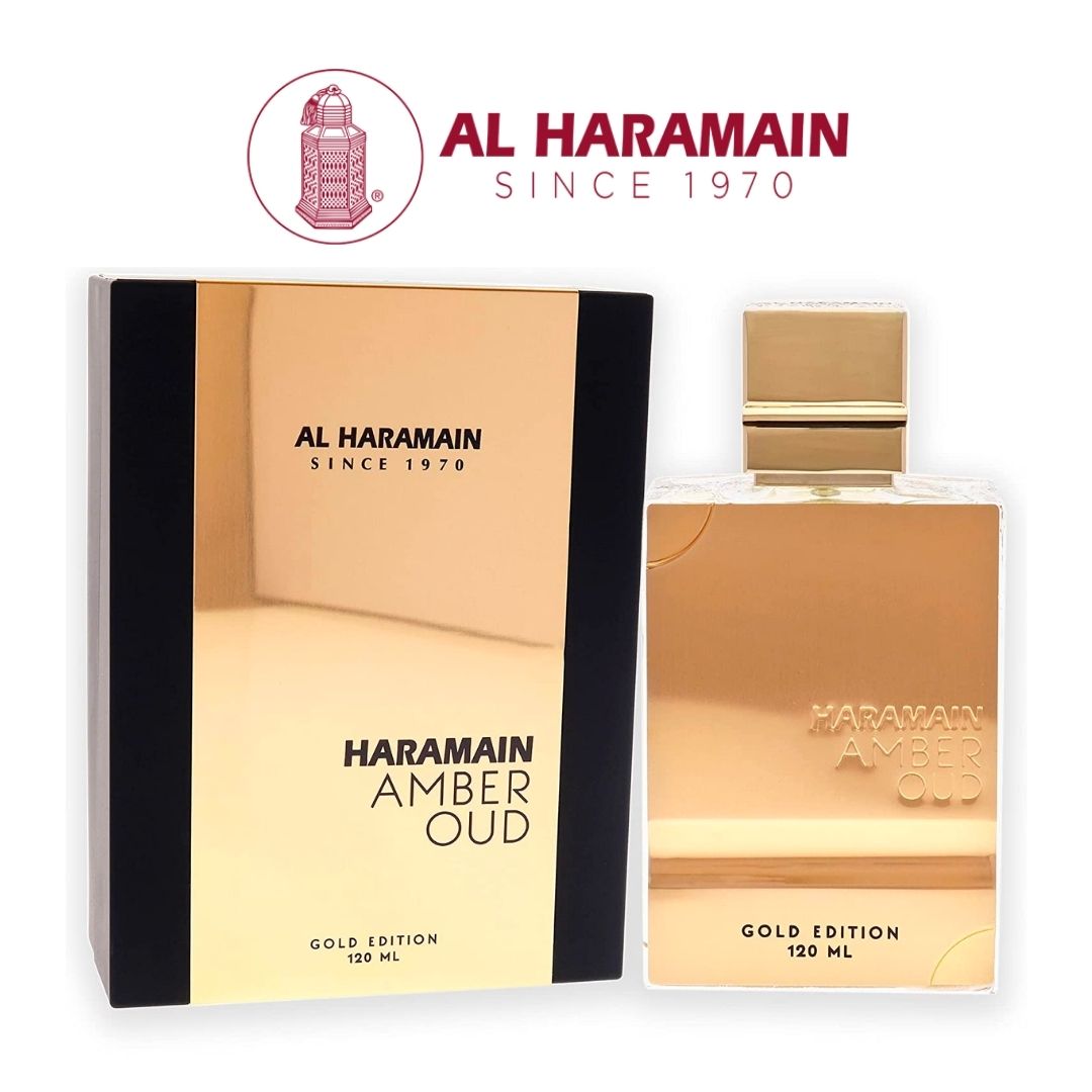 Al Haramain Amber Oud Gold Edition 120 ML + Perfumero GRATIS + Envío GRATIS