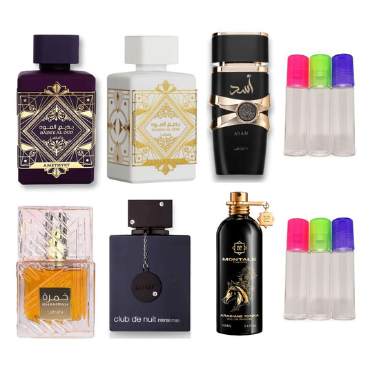 KIT 6 PERFUMES PARFUMISTA + 6 ROLLONES