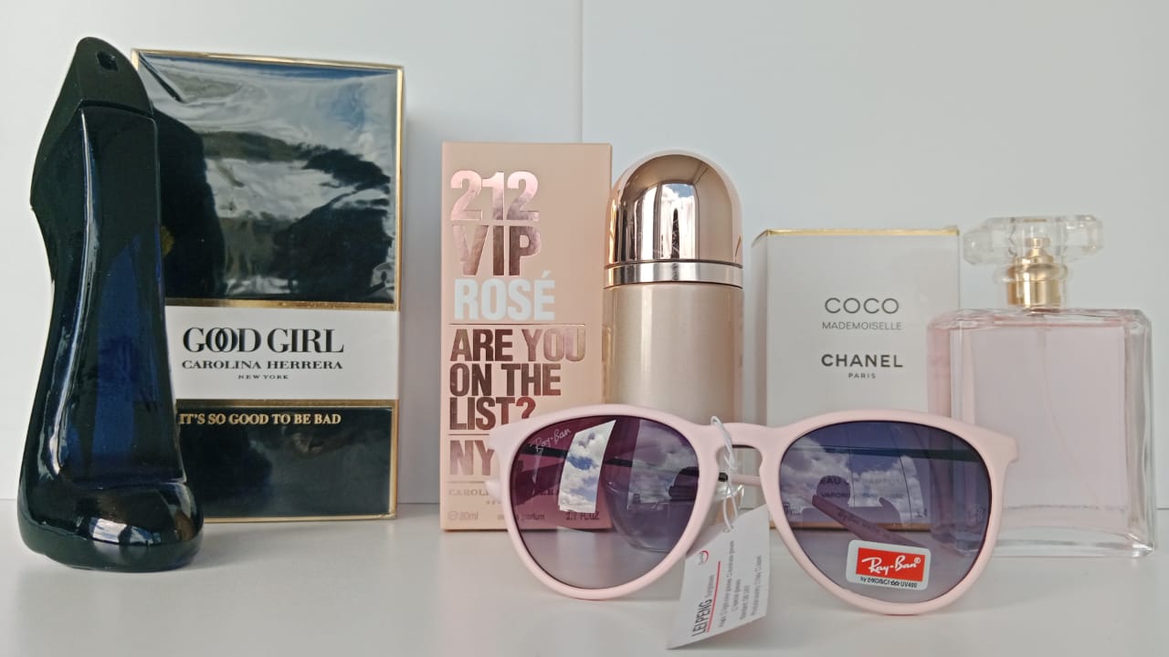 PERFUMES  DAMA + GAFAS RAYBAN + ENVIO GRATIS